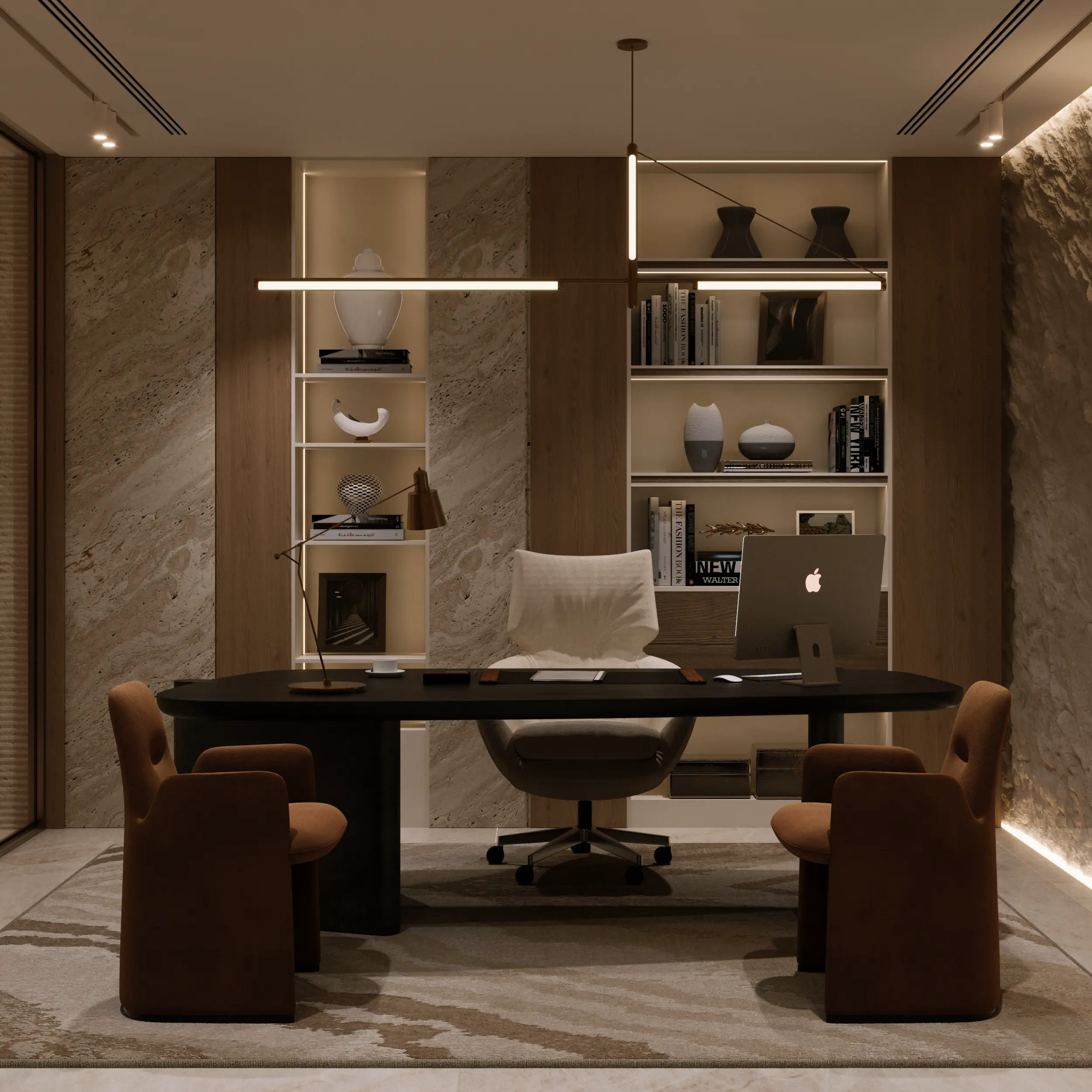 Ganggaan studio interior — luxury workspace, Dubai