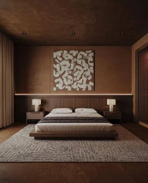 Aardrust Villa bedroom - interior design Cape Town