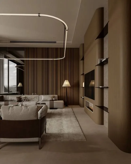 Address Penthouse living room - luxury interior design Dubai