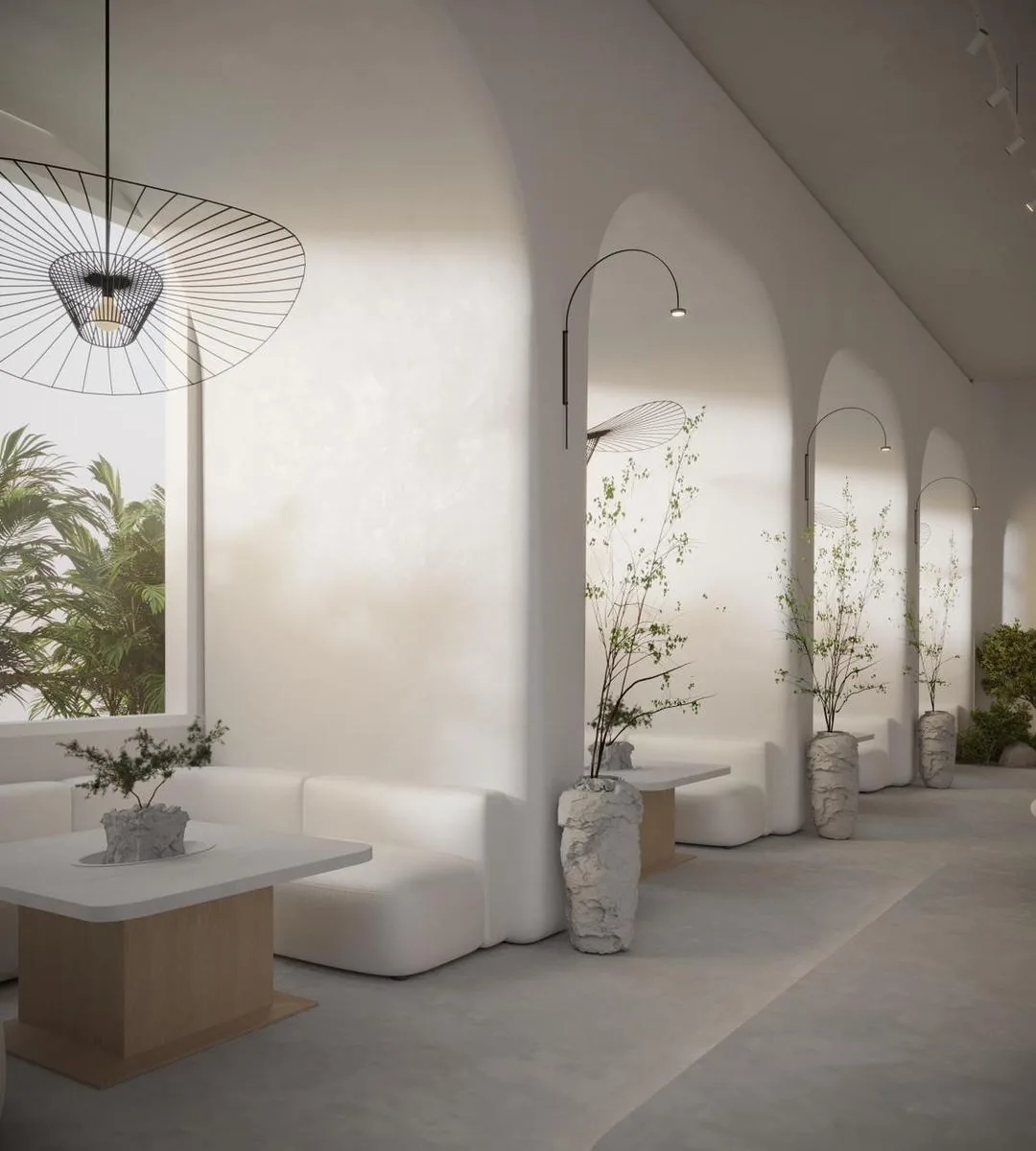 Saha Cafe booth seating