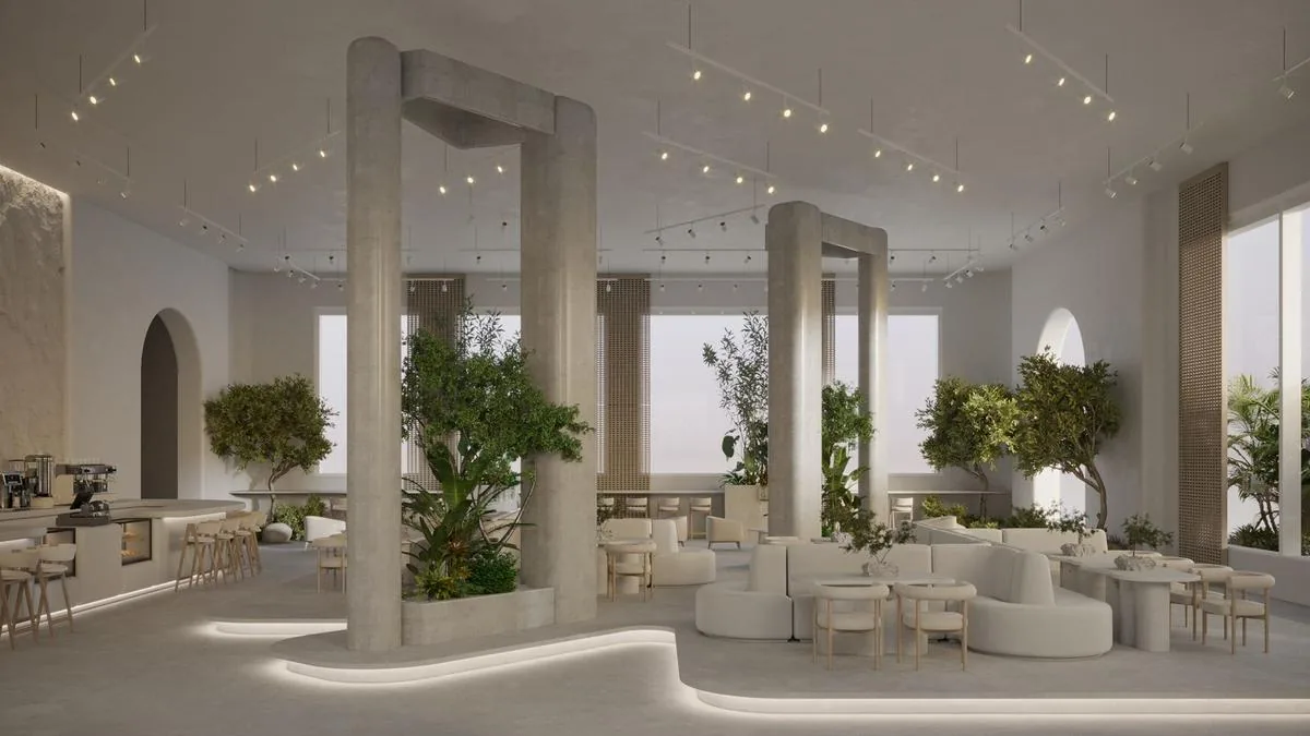 Saha Cafe seating area