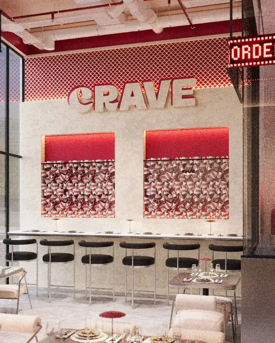 Crave Burger - restaurant interior design Dubai
