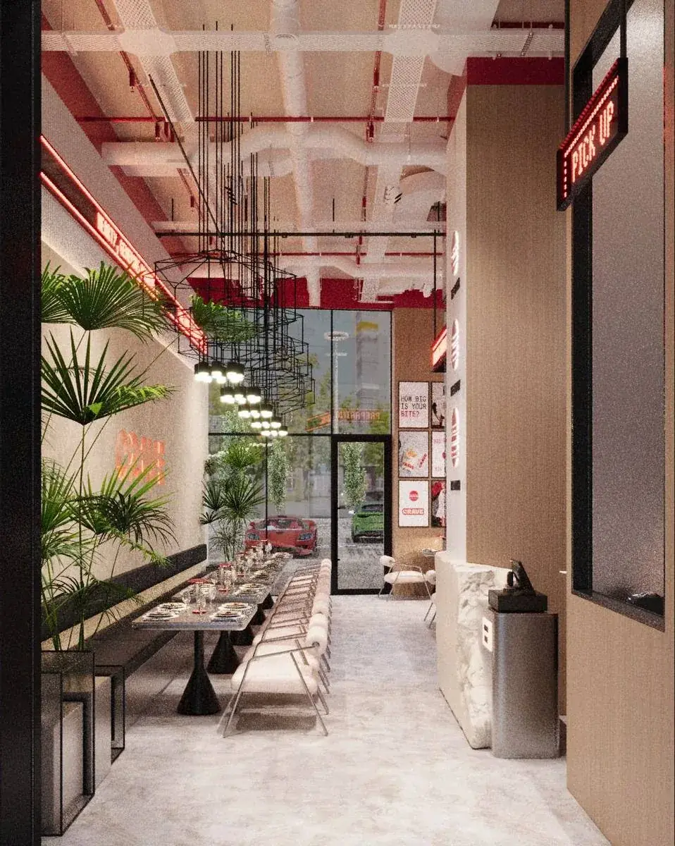 Crave Burger lobby